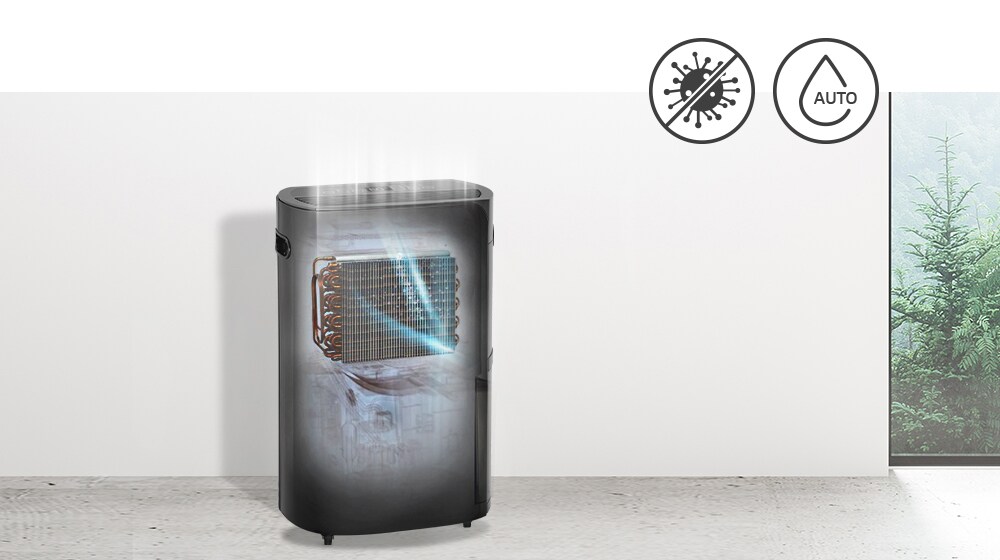 HA AC Dehumidifier Black 10 Hygienic Dehumidification