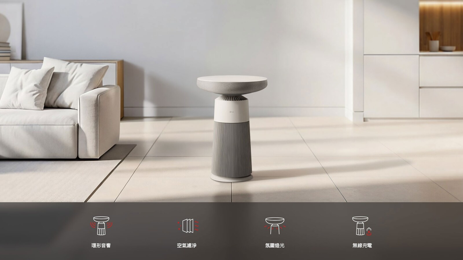 LG PuriCare AeroSpeaker 空氣清淨機 小蘑菇