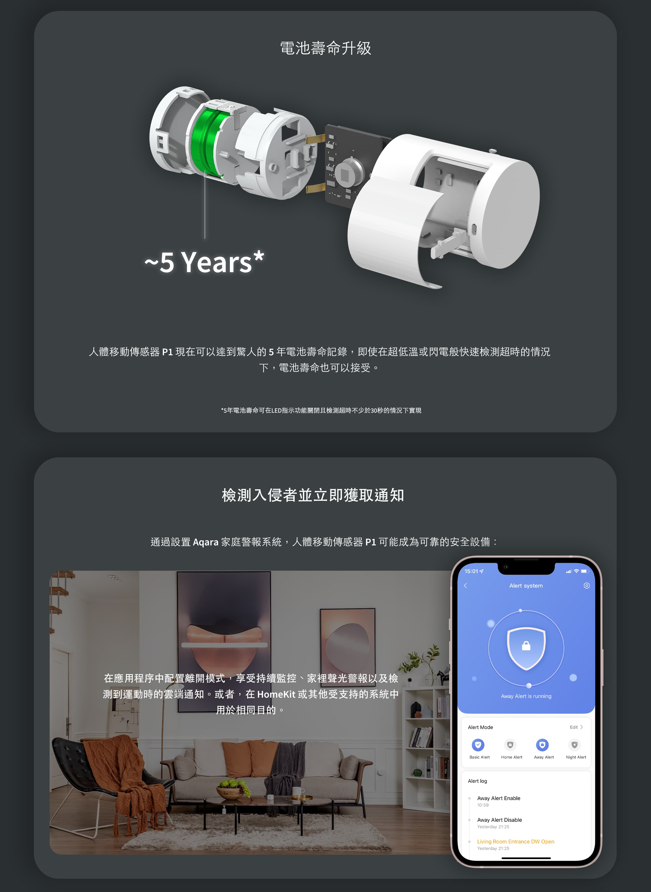 Aqara人體移動感測器P1