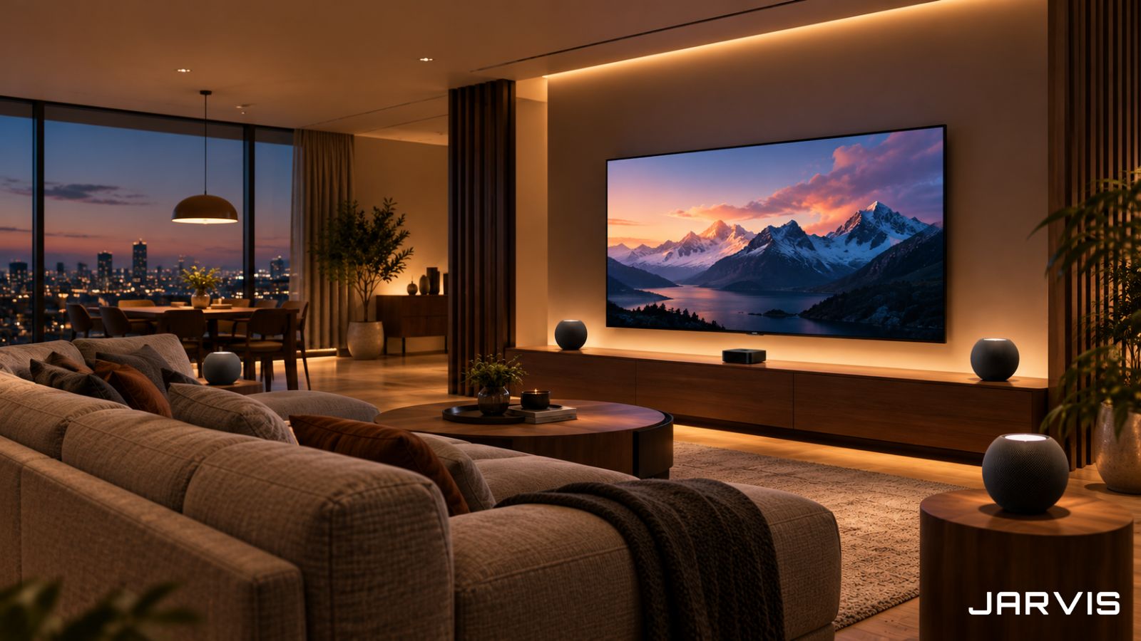 Apple TV 4K 搭配 HomePod 揚聲器打造客廳環繞音效的家庭劇院情境｜賈維斯科技 JARVIS