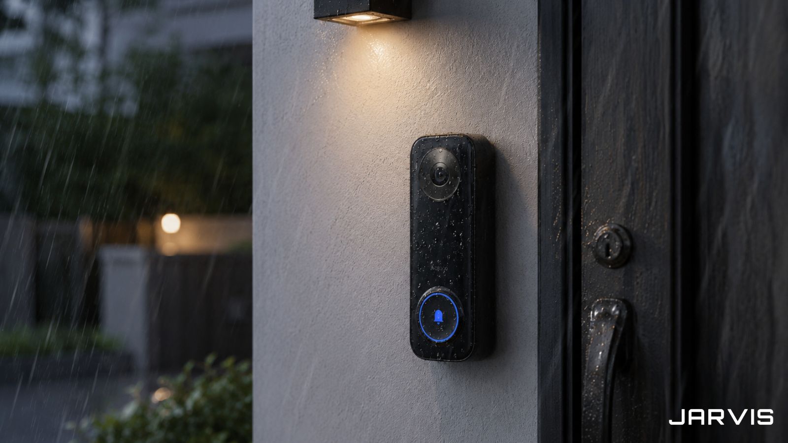 Aqara G400智能門鈴安裝於門口監控情境｜賈維斯科技 JARVIS