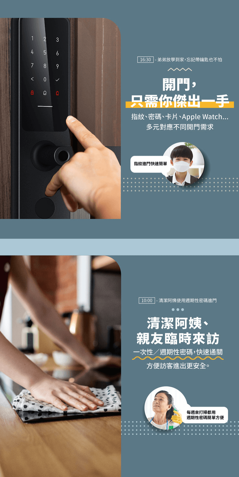 Aqara A100 智能門鎖 產品介紹圖 2