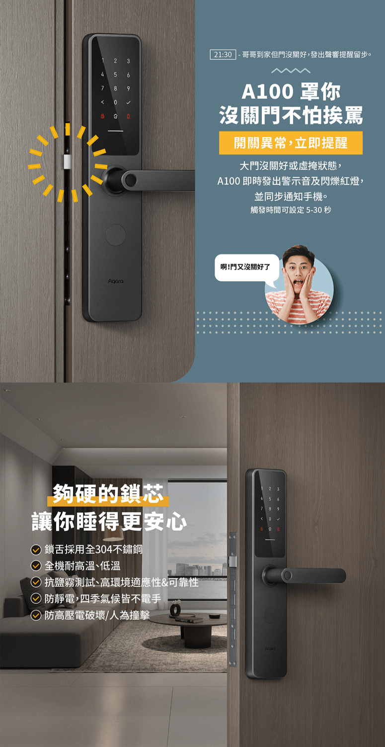 Aqara A100 智能門鎖 產品介紹圖 7