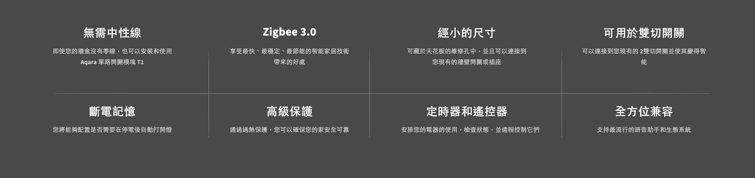 Aqara T1單路模塊零火版 產品介紹圖 2