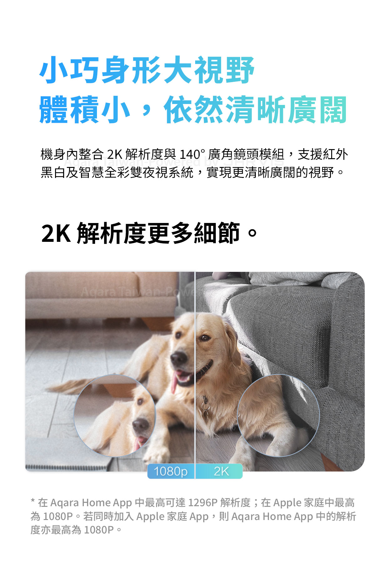 Aqara 智能攝影機 G100 白/黑