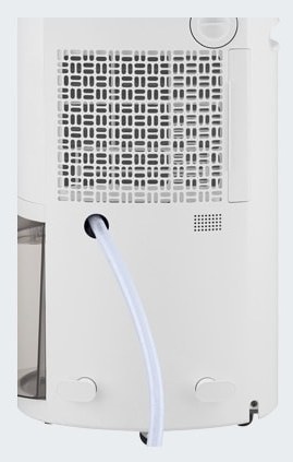 除濕機背面連續排水管連接示意