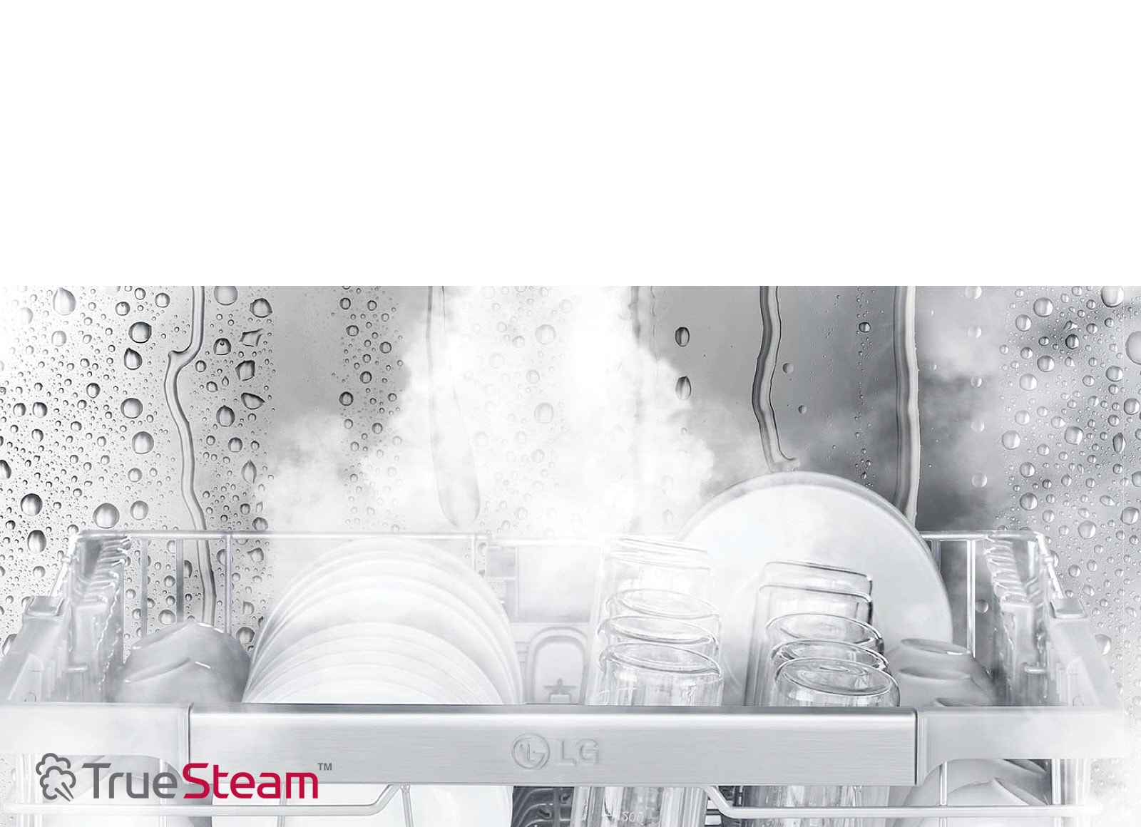 LG TrueSteam™ 蒸氣潔亮科技 潔亮如新 減少水漬*