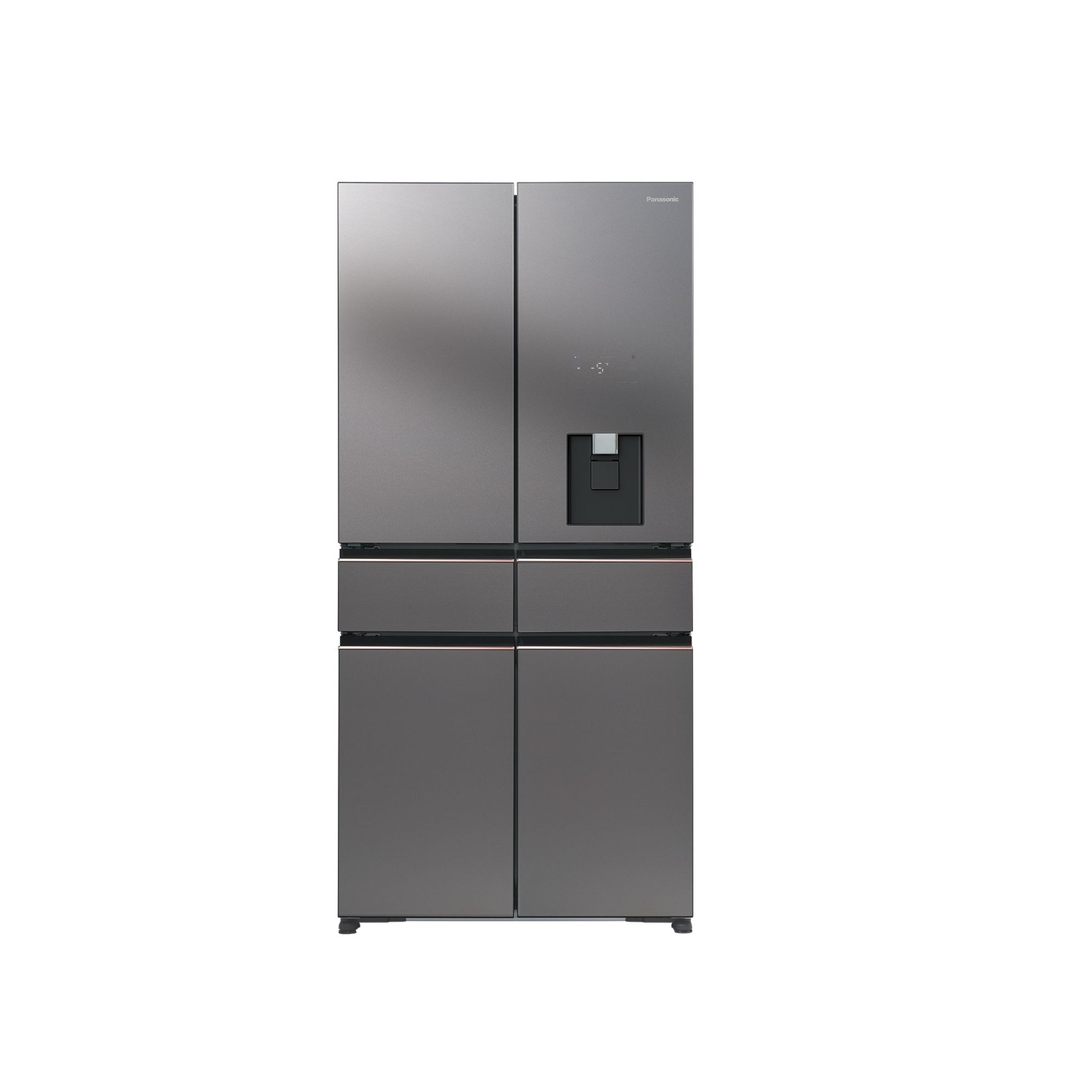 輕奢品味系列 無邊框霧面玻璃6門電冰箱 NR-F651PG