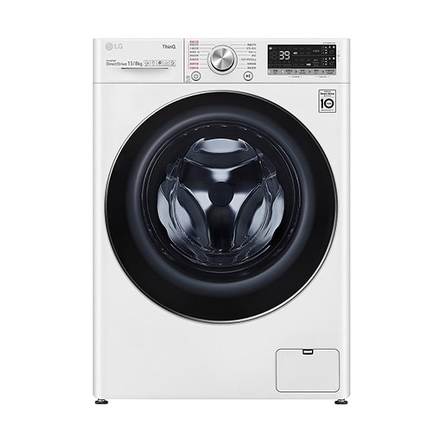 LG 13公斤滾筒洗衣機｜冰瓷白｜蒸洗脫烘 (洗13+烘8公斤) (WD-S13VDW)