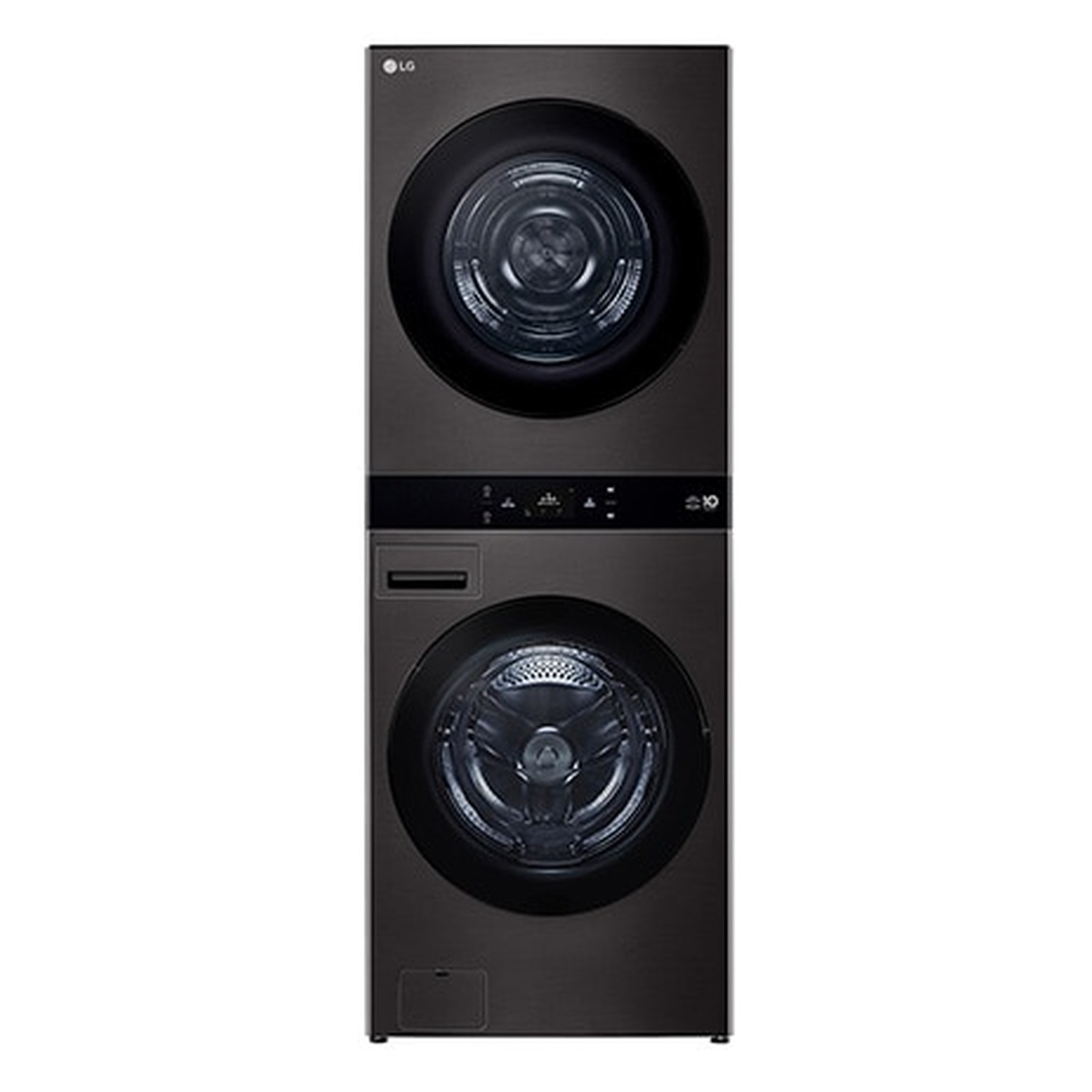 LG WashTower™ AI 智控洗乾衣機第二代｜尊爵黑｜洗22+乾20公斤｜熱泵除濕 (WD-S2220B)