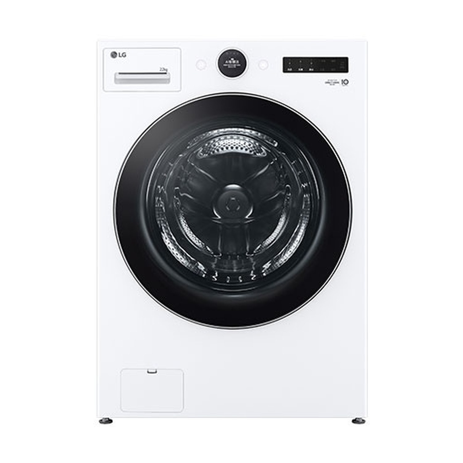 LG 22公斤滾筒洗衣機｜冰瓷白｜AI DD™ 蒸洗脫 (WD-S22FW)