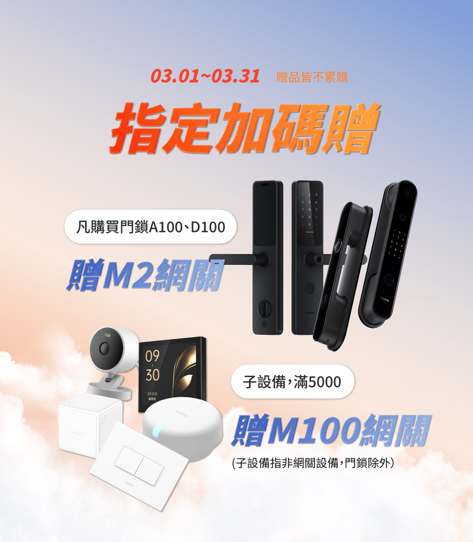 3月指定賞品送網關