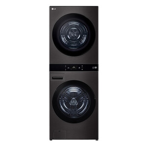 LG WashTower™ AI 智控洗乾衣機第二代｜尊爵黑｜洗22+乾20公斤｜熱泵除濕 (WD-S2220B)