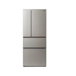 Panasonic 國際牌 500L 無邊框絲絨／霧面鋼板4 門法式對開變頻冰箱 NR-D505XV-S1 (星礦銀)