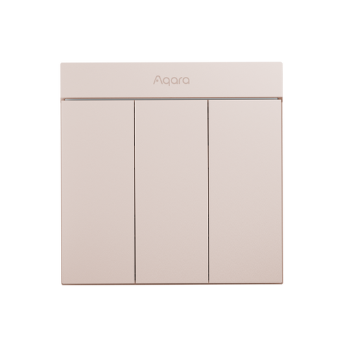 Aqara H1M 智能牆壁開關-三鍵, 選擇顏色: 山櫻粉 | 賈維斯智能家居