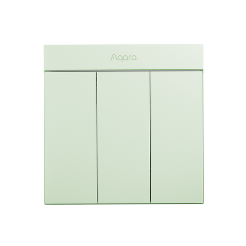 Aqara H1M 智能牆壁開關-三鍵, 選擇顏色: 醉柳青 | 賈維斯智能家居