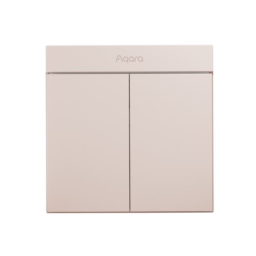 Aqara H1M 智能牆壁開關-雙鍵, 選擇顏色: 山櫻粉 | 賈維斯智能家居