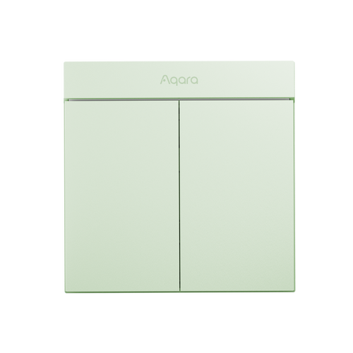 Aqara H1M 智能牆壁開關-雙鍵, 選擇顏色: 醉柳青 | 賈維斯智能家居