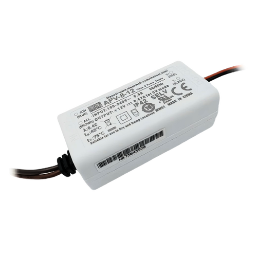 MW明緯 APV-8-12 單組12V輸出LED光源電源供應器(8W)