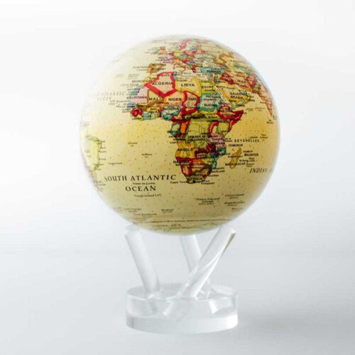 古典米黃行政區域圖 MOVA Globe