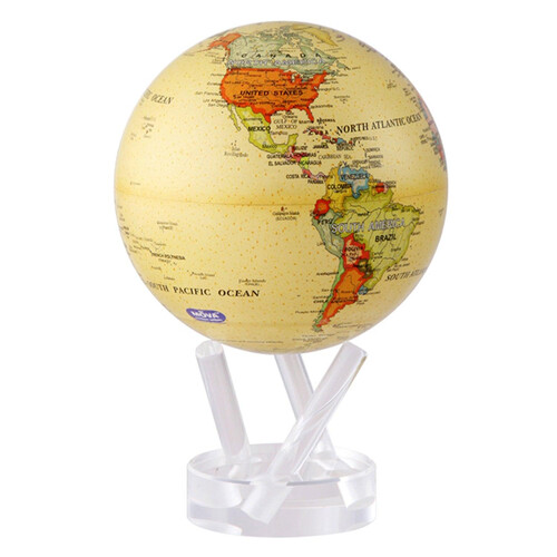 古典米黃行政區域圖 MOVA Globe