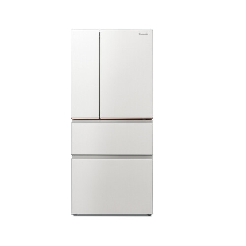 Panasonic 國際牌 500L 無邊框絲絨／霧面鋼板4 門法式對開變頻冰箱 NR-D505XV-W (雪霧白)