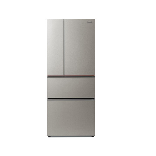 Panasonic 國際牌 500L 無邊框絲絨／霧面鋼板4 門法式對開變頻冰箱 NR-D505XV-S1 (星礦銀)