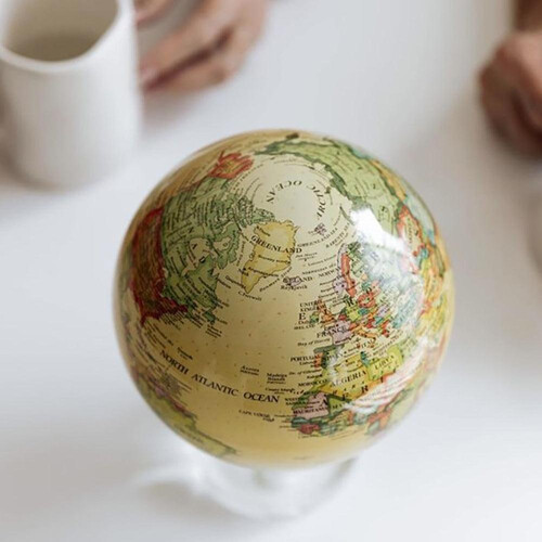 古典米黃行政區域圖 MOVA Globe