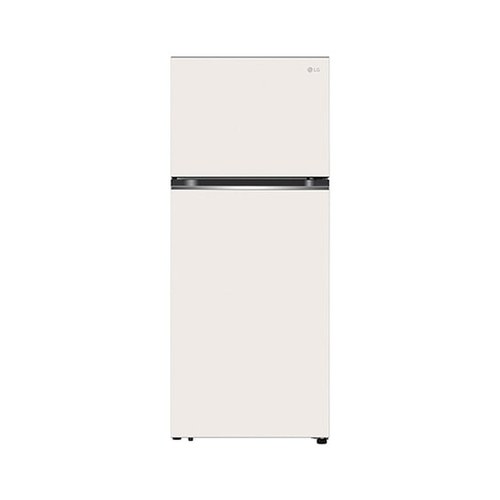 LG 375公升智慧變頻雙門冰箱｜香草白