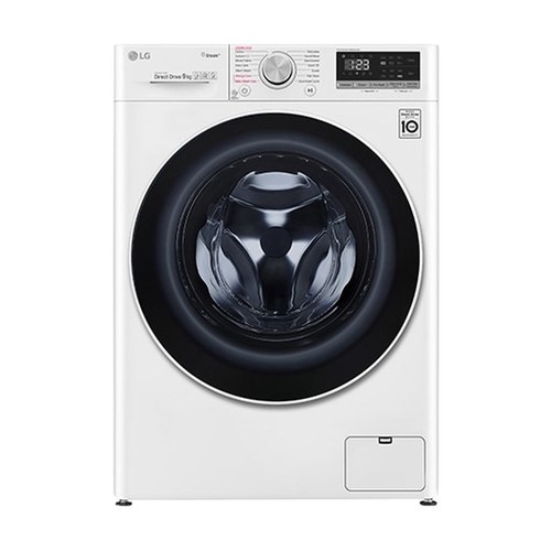 LG 9公斤滾筒洗衣機｜冰瓷白｜蒸洗脫烘 (洗9+烘6公斤) (WD-S90VDW)
